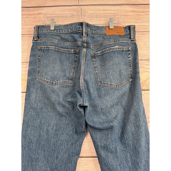 Madewell Relaxed Taper Leg Jeans Women's Size 32x34‎ Blue Medium Wash Denim - Picture 4 of 15